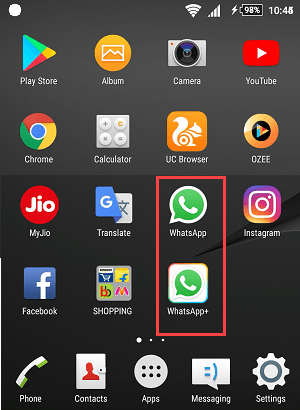 run dual whatsapp android phone