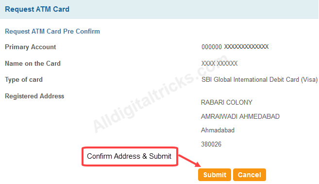 apply online sbi atm debit card