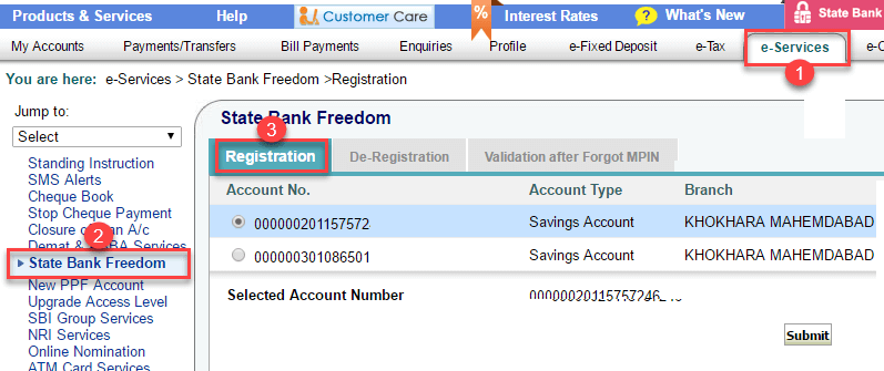 onlinesbi activate sbi freedom