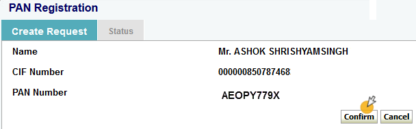 onlinesbi register pan card