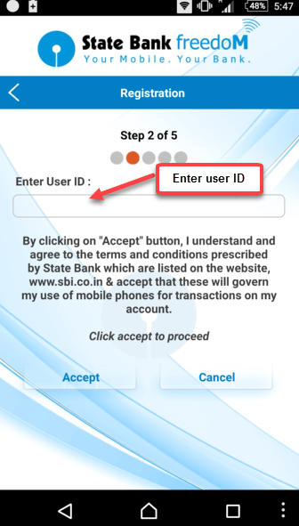 sbi freedom registration