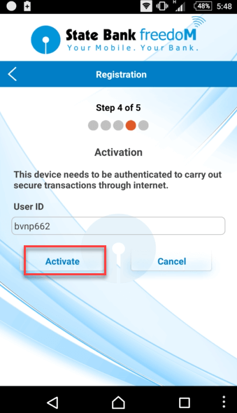 sbi freedom registration