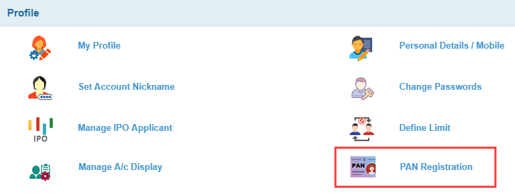 SBI Pan registration