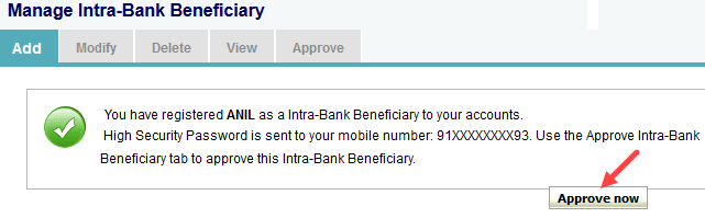 sbi to sbi money transfer through net banking