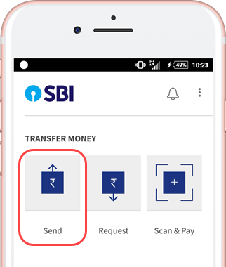 BHIM send money using aadhaar number