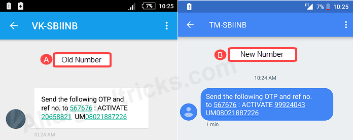change/update sbi registered mobile number online