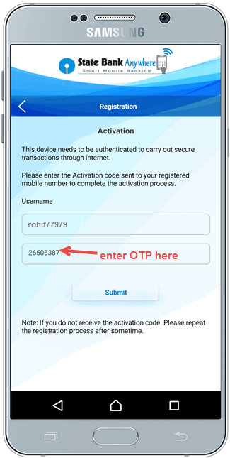 SBI anywhere first time login