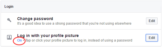 facebook login with profile picture