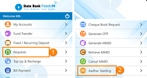 link aadhaar card to sbi account