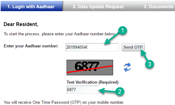 change update aadhaar card address