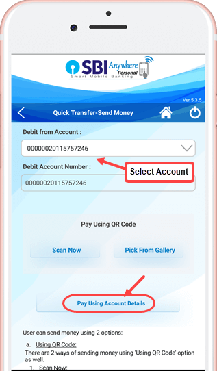 sbi anywhere send money