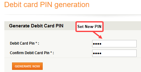 icici debit card pin change generate