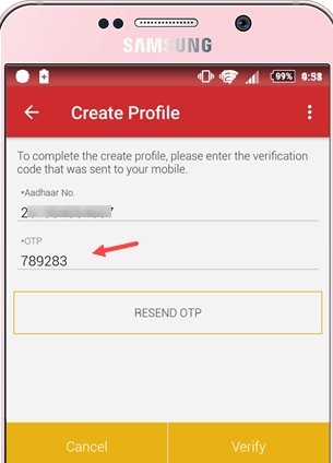 mAadhaar Application