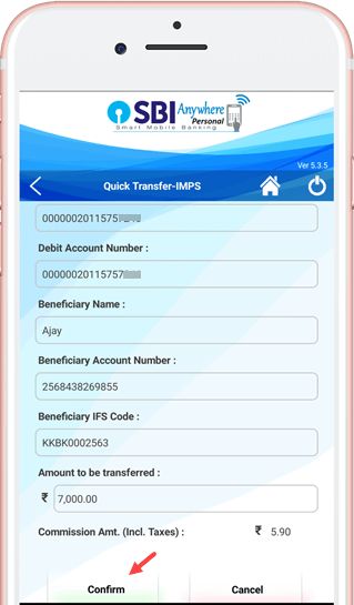 sbi anywhere send money