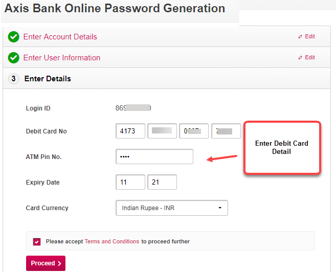 axis bank internet banking activation
