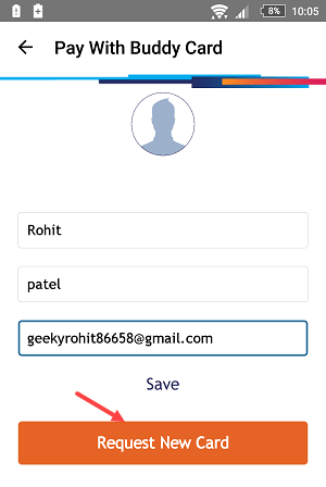 generate sbi  buddy card