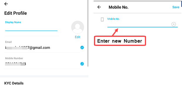 Change Paytm Mobile number
