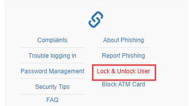 Lock/Unlock SBI Internet Banking online