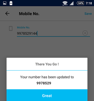 change paytm registered mobile number