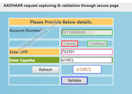link aadhaar online punjab national bank