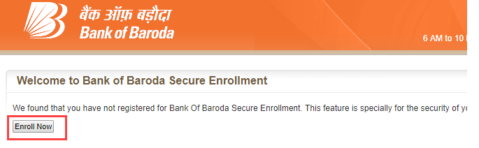 bank of baroda net banking register online