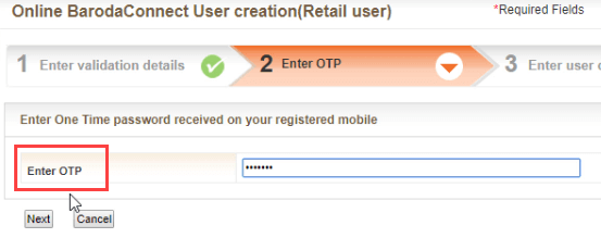 bank of baroda net banking register online