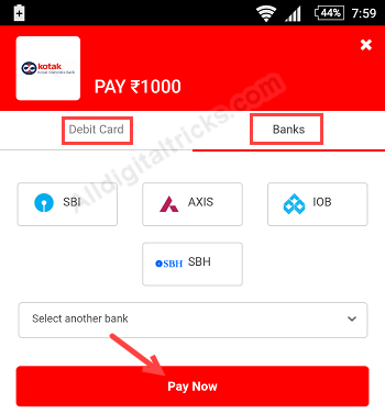 kotak 811 account deposit load money