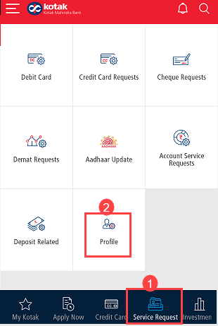 Kotak Change registered mobile number