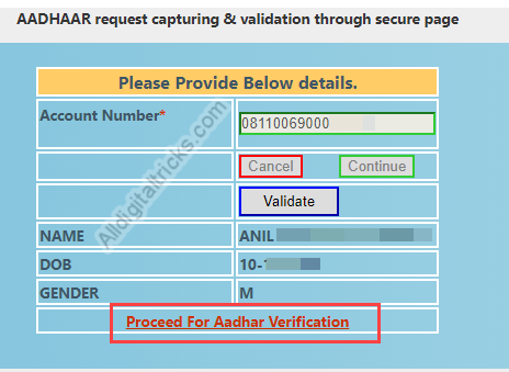 link aadhaar online punjab national bank