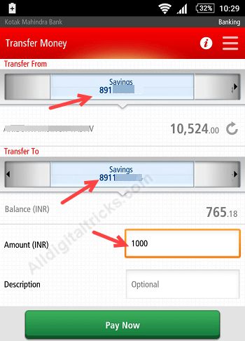 kotak 811 account deposit load money
