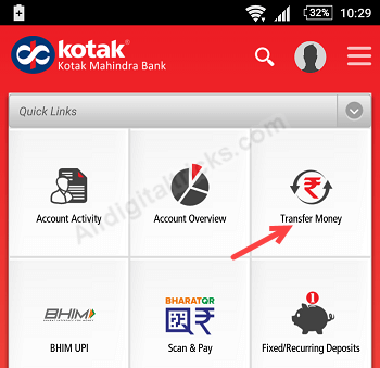 kotak 811 account deposit load money
