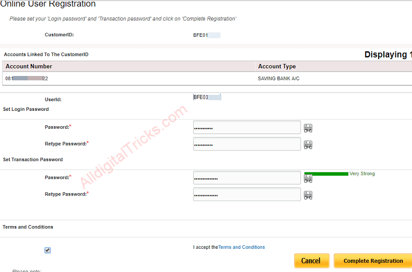 punjab national bank net banking registration online