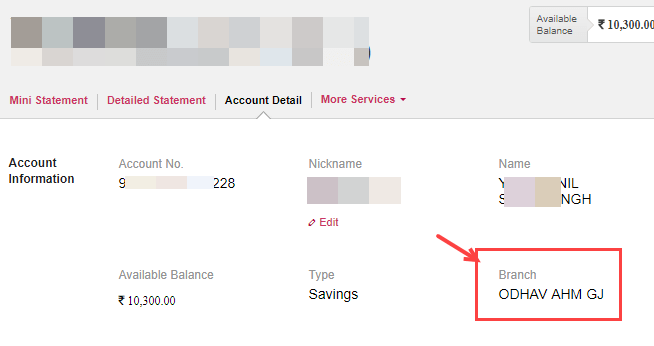 Now select Account Details and click on Go.