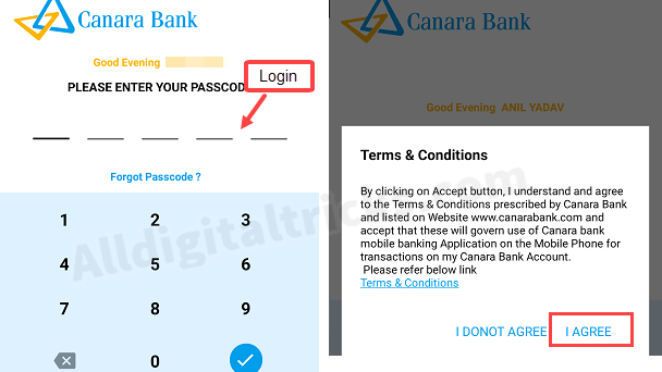 Canara Bank Mobile Banking Registration Process