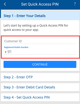  Activate HDFC Mobile Banking