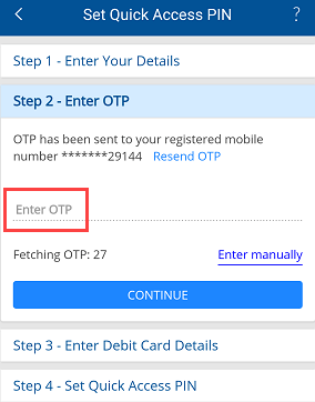  Activate HDFC Mobile Banking