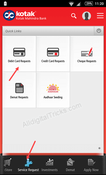 Kotak debit card enable International usage
