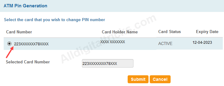 forgot sbi atm debit card pin 