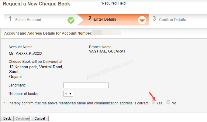 Bank of Baroda Cheque Book Request Online