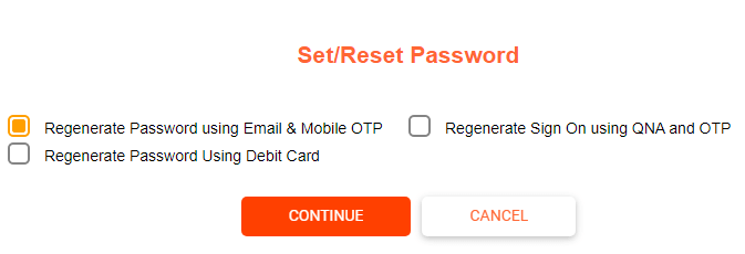 reset bank of baroda login password