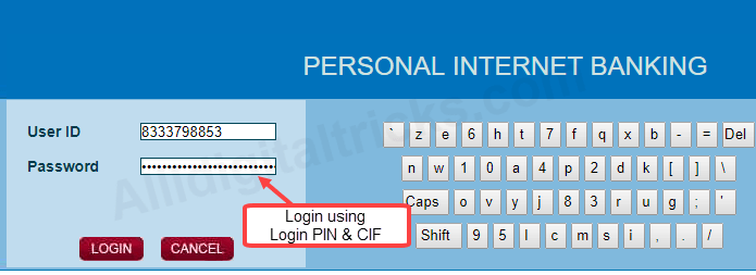activate/register central bank of india net banking online