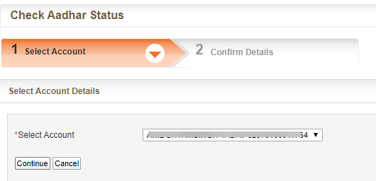 Bank of Baroda Aadhaar Link status