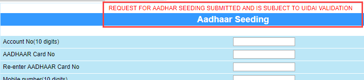 link aadhaar central bank of India