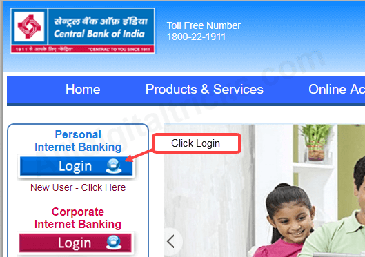 activate/register central bank of india net banking online
