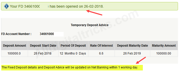 ICICI open fixed deposit online