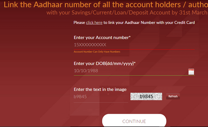 Indusind Bank Link Aadhaar Online