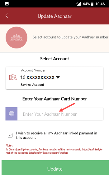 Indusind Bank Link Aadhaar Online
