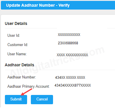 canara bank link aadhaar online