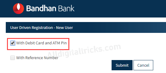 Bandhan Bank Net Banking Online Registration