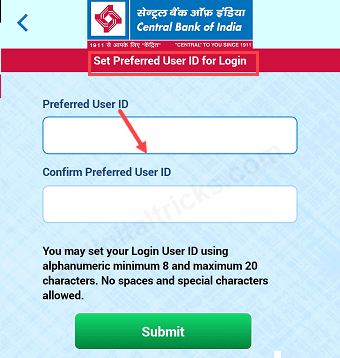 Central bank of india mobile banking activation (Cent mobile activate)